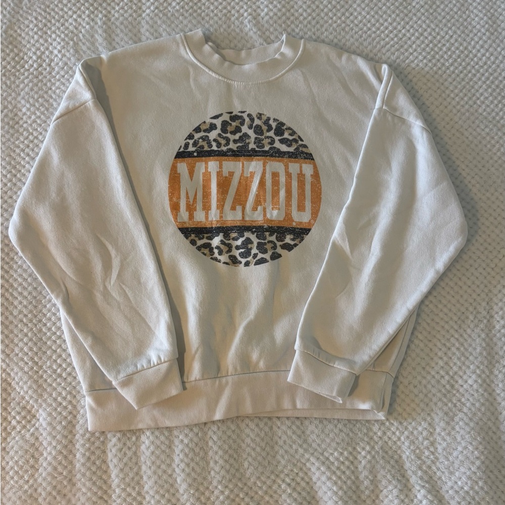 Mizzou Women's White Sweatshirt